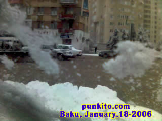 snow in baku