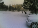 snowing in metro