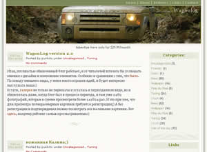 screen shot wagon log