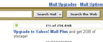 yahoo mail 250 mb