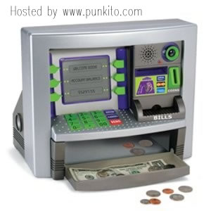 atm toy for children bank machine